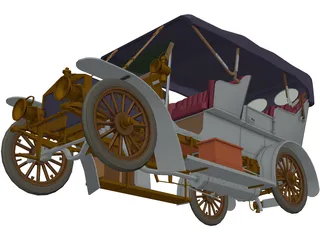 Rolls-Royce Silver Ghost 3D Model preview