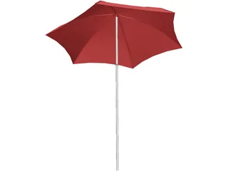 Beach Umbrella 3D Model preview