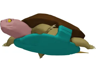 Turtle (Terrapene Ornata) 3D Model preview