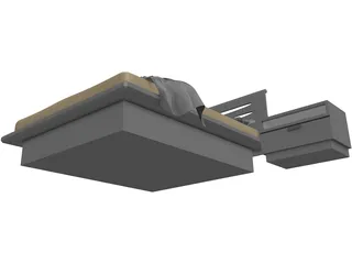 Bed Antanta 3D Model preview