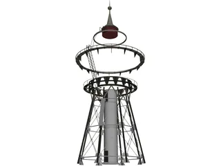 Water Tower 3D Model preview