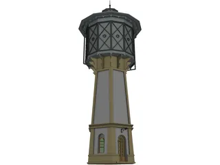Water Tower 3D Model preview