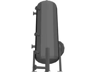 Industrial Air Receiver 3D Model preview