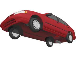 Nissan Sentra GXE (1996) 3D Model preview