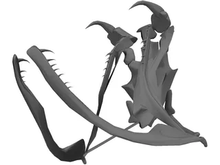 Snake Skeleton 3D Model preview
