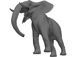 Elephant 3D Model preview