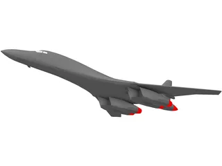 B-1B 3D Model preview