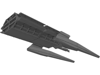 Spaceship Cargotug 3D Model preview