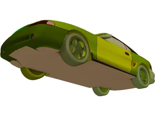 Ford Mustang Coupe (1996) 3D Model preview