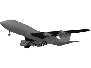 Boeing 747-200 3D Model preview