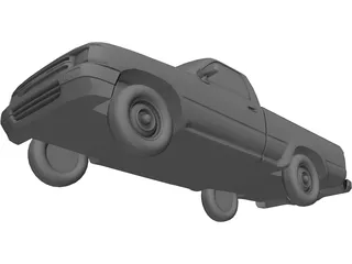 Toyota Pickup (1990) 3D Model preview