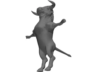Bull 3D Model preview