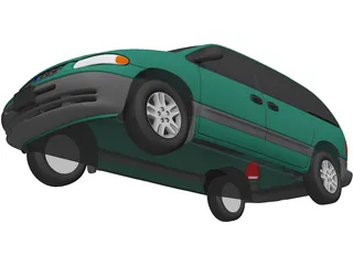 Plymouth Voyager SE (1996) 3D Model preview