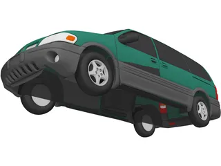 Pontiac Montana (1997) 3D Model preview