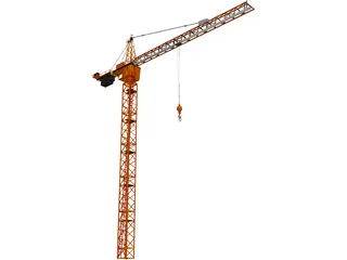 Tower Crane 3D Model preview