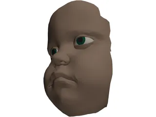 Face Baby 3D Model preview