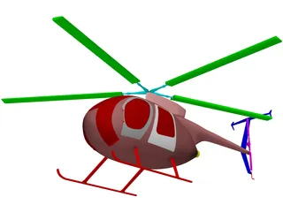MD-500 3D Model preview