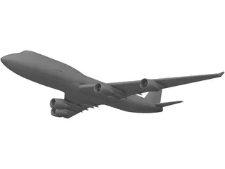 Boeing 747-400 3D Model preview