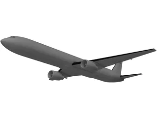 Boeing 767-300 3D Model preview