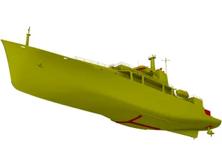 Survey Vessel T-AGS 60 Class 3D Model preview