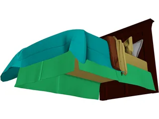 Bed 3D Model preview