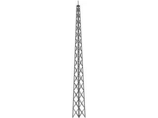 Tower Radio 3D Model preview