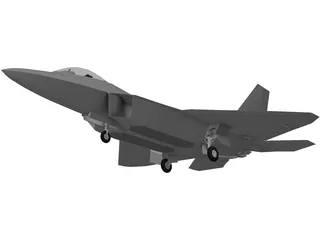 F-22 Raptor 3D Model preview