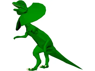 Dilophosaurus 3D Model preview