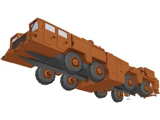 Scud Missile Launcher 3D Model preview