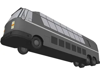 Tour Bus 3D Model preview