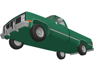 GMC Pickup (1985) 3D Model preview