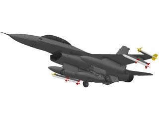 F-16C 3D Model preview