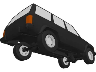 Jeep Cherokee (1986) 3D Model preview