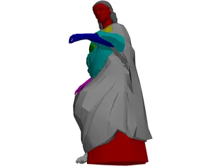 Greek Woman 3D Model preview