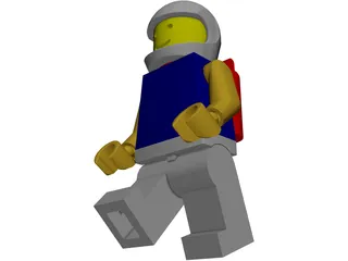 Legoman in Space Suit 3D Model preview
