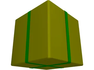 Gift Box 3D Model preview
