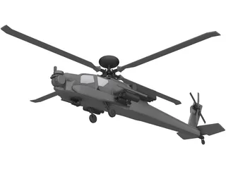 Boeing AH-64 Apache Longbow 3D Model preview