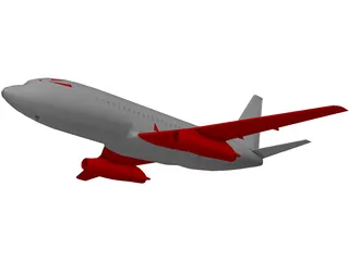 Boeing 737-200 3D Model preview