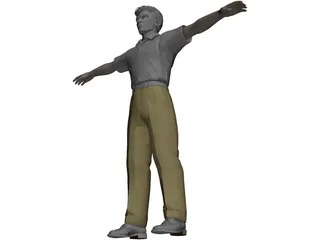 Man 3D Model preview