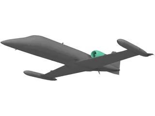 Bombardier Learjet 35 3D Model preview