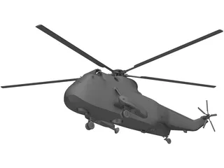 Sikorsky SH-3H Sea King 3D Model preview