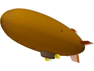 Blimp 3D Model preview