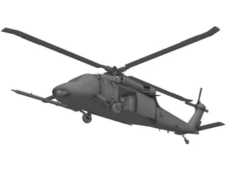 Sikorsky MH-60G [+Interior] 3D Model preview