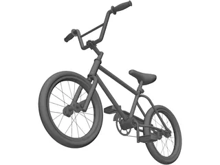 Bicycle BMX 3D Model preview