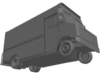 Delivery Van 3D Model preview