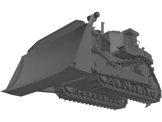 Bulldozer D-11 3D Model preview