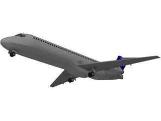 Boeing 717-200 3D Model preview