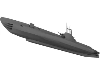 HMS Seawolf 3D Model preview