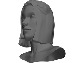 Head Female 3D Model preview
