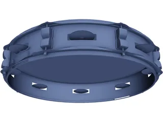 Classic Tamburine 3D Model preview